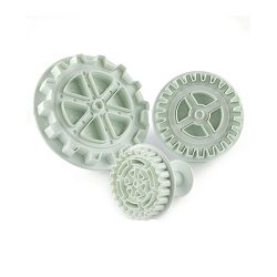 Набор плунжеров кондитерских "Шестеренки", 3 шт