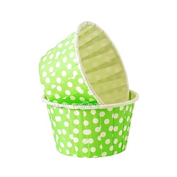 Капсулы капкейк 100 шт зеленый/белый горох