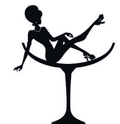 Топпер "Девушка в мартинке", 36001126-ч 11,5*13,5 см