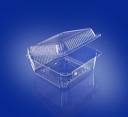 Упаковка для бенто-торта 15 см*15 см*8,5 см пластиковая