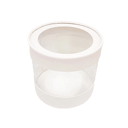 Коробка на 1 капкейк круглая белая